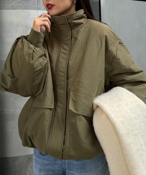 軽くて暖かい/マルチウェイ】BIGポケットスタンドワークアウター