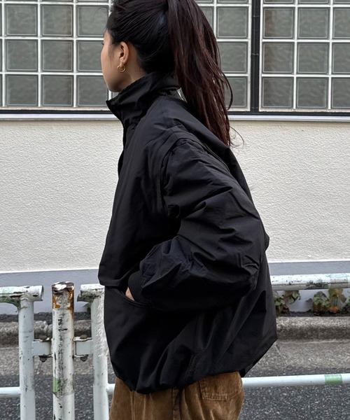 軽くて暖かい/マルチウェイ】BIGポケットスタンドワークアウター