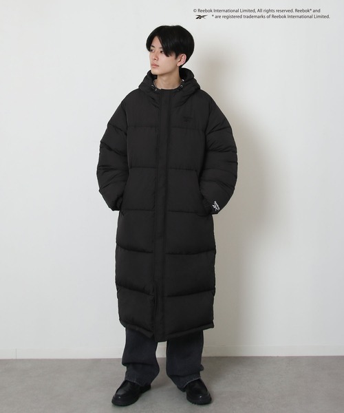 REEBOK】 ロング 中綿 パディング ファイバー ダウン コート / ロング