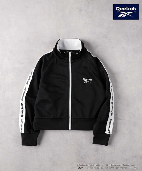 Right-on（ライトオン）の「【Reebok】袖ロゴテープブルゾン（ブルゾン・キッズ・サックスブルー/ブラック・130/140/150/160）」の2枚目の写真