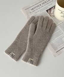 CLEA(クレア)の【スマホ対応】リブニットホールタッチグローブ手袋(手袋)