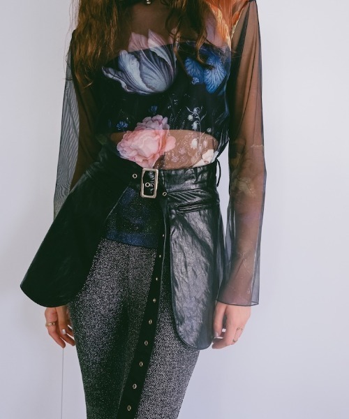 sahara(サハラ)の「Belt Body Bag/ベルトボディバッグ(ベルト・レディース・ブラック・FREE)」の1枚目の写真