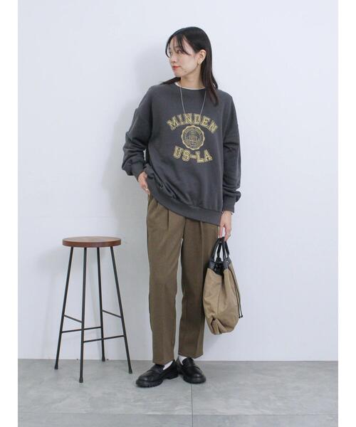 Samansa Mos2 blue（サマンサモスモスブルー）の「ロゴ入りビッグスウェット（Tシャツ/カットソー・レディース・トップグレー/ブルー/チャコールグレー/キナリ/グリーン・F）」の10枚目の写真