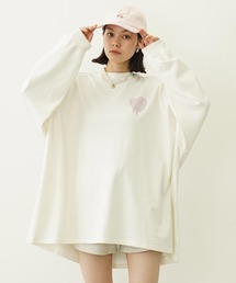 MILKFED. | MELTY HEART SUPER BIG B/B TEE(Tシャツ/カットソー)