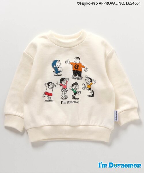 apres les cours（アプレレクール）の「NET別注Im Doraemon 2柄トレーナー（スウェット・キッズ・ブラック/オフホワイト・80/90/100/110/120/130）」の10枚目の写真