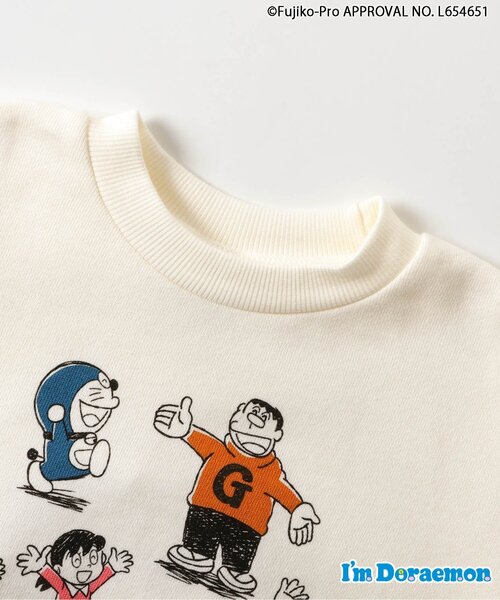 apres les cours（アプレレクール）の「NET別注Im Doraemon 2柄トレーナー（スウェット・キッズ・ブラック/オフホワイト・80/90/100/110/120/130）」の8枚目の写真