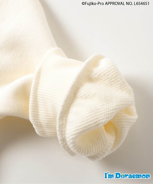 apres les cours（アプレレクール）の「NET別注Im Doraemon 2柄トレーナー（スウェット・キッズ・ブラック/オフホワイト・80/90/100/110/120/130）」の5枚目の写真