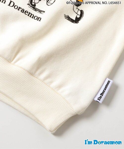 apres les cours（アプレレクール）の「NET別注Im Doraemon 2柄トレーナー（スウェット・キッズ・ブラック/オフホワイト・80/90/100/110/120/130）」の4枚目の写真