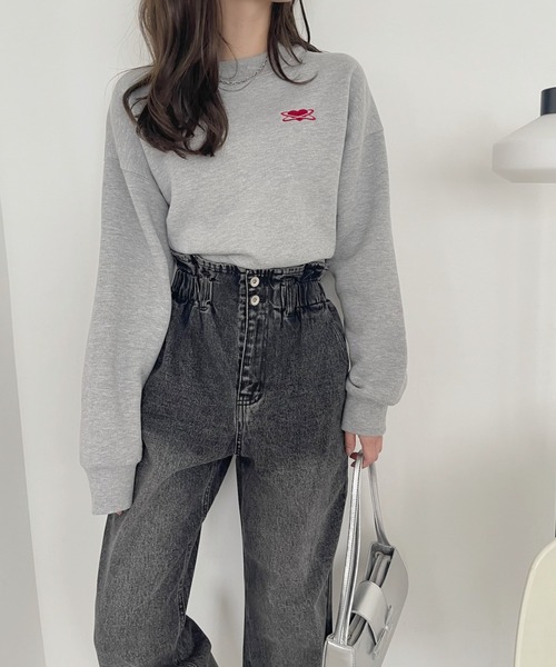 TREOVER(トレオーバー)の「ハイウエストデニムパンツ(デニムパンツ・レディース・ブラック/ブルー/サックスブルー・MEDIUM/LARGE)」の9枚目の写真