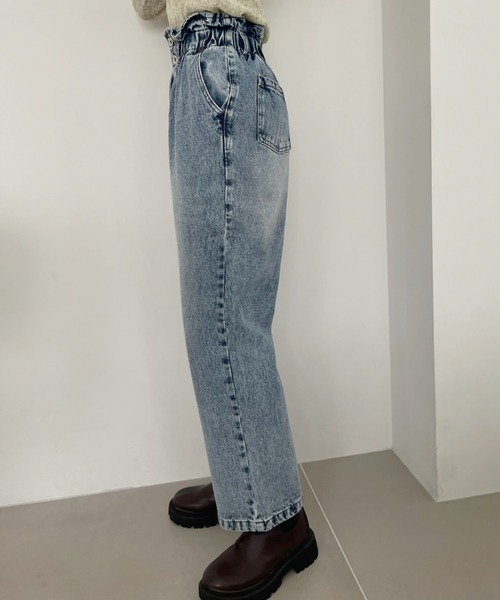 セール】ハイウエストデニムパンツ（デニムパンツ）｜TREOVER