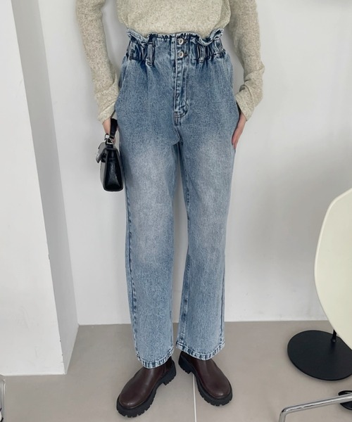 TREOVER(トレオーバー)の「ハイウエストデニムパンツ(デニムパンツ・レディース・ブラック/ブルー/サックスブルー・MEDIUM/LARGE)」の16枚目の写真