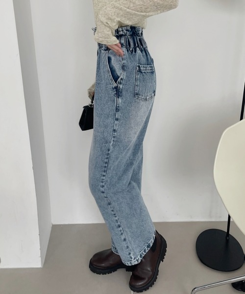 TREOVER(トレオーバー)の「ハイウエストデニムパンツ(デニムパンツ・レディース・ブラック/ブルー/サックスブルー・MEDIUM/LARGE)」の17枚目の写真