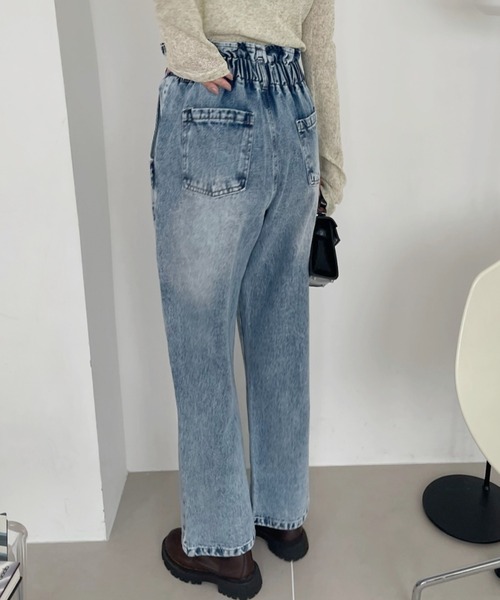 TREOVER(トレオーバー)の「ハイウエストデニムパンツ(デニムパンツ・レディース・ブラック/ブルー/サックスブルー・MEDIUM/LARGE)」の18枚目の写真