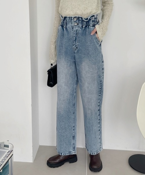 TREOVER(トレオーバー)の「ハイウエストデニムパンツ(デニムパンツ・レディース・ブラック/ブルー/サックスブルー・MEDIUM/LARGE)」の19枚目の写真