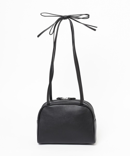 LEPSIM(レプシィム)の「リボンデザインバッグ 250453(ショルダーバッグ・レディース・ブラック/ガンメタ・ONE SIZE)」の4枚目の写真