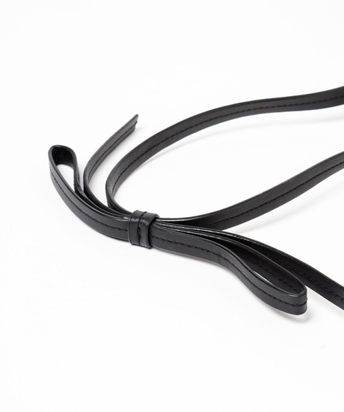 LEPSIM(レプシィム)の「リボンデザインバッグ 250453(ショルダーバッグ・レディース・ブラック/ガンメタ・ONE SIZE)」の11枚目の写真