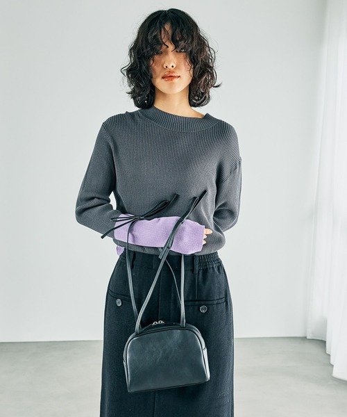 LEPSIM(レプシィム)の「リボンデザインバッグ 250453(ショルダーバッグ・レディース・ブラック/ガンメタ・ONE SIZE)」の19枚目の写真