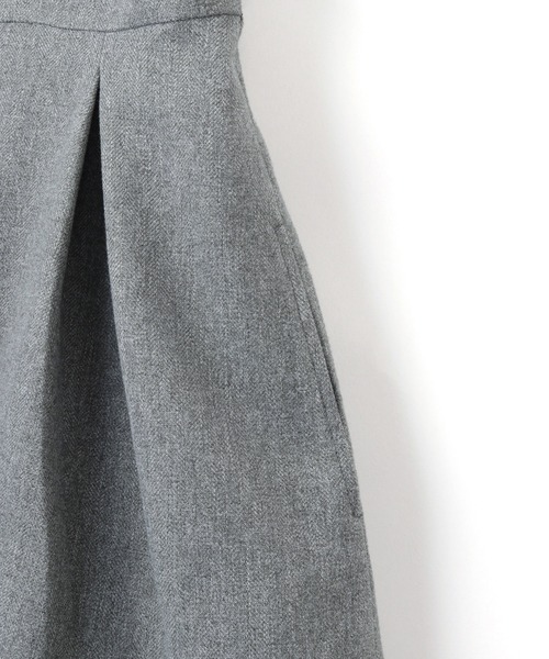 【セール】【洗える】ヘリンボーンミニジャンスカ(ワンピース)|VIS(ビス) 【セール】【洗える】ヘリンボーンミニジャンスカ(ワンピース)|VIS(ビス)