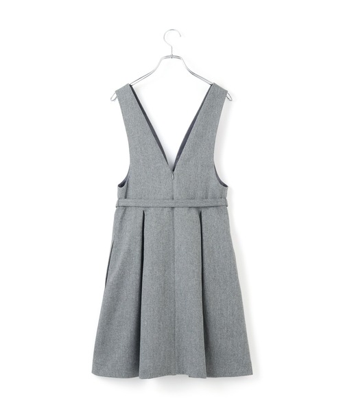 【セール】【洗える】ヘリンボーンミニジャンスカ(ワンピース)|VIS(ビス) 【セール】【洗える】ヘリンボーンミニジャンスカ(ワンピース)|VIS(ビス)