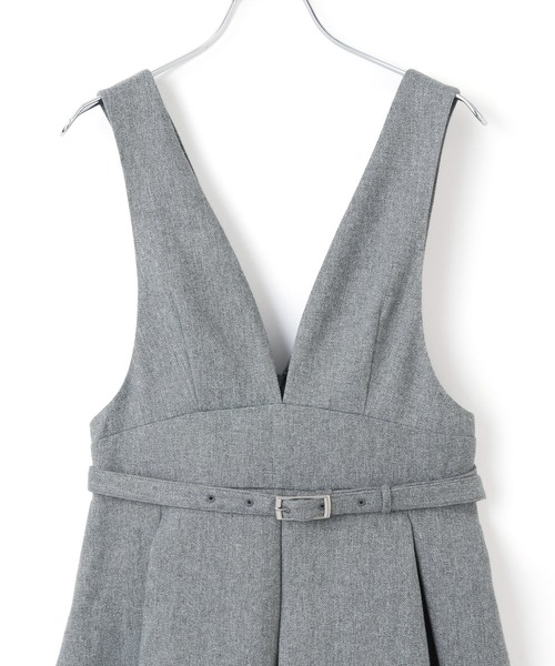 【セール】【洗える】ヘリンボーンミニジャンスカ(ワンピース)|VIS(ビス) 【セール】【洗える】ヘリンボーンミニジャンスカ(ワンピース)|VIS(ビス)