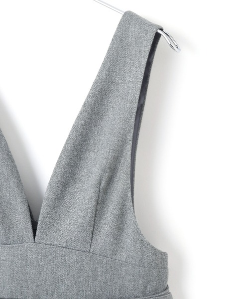 【セール】【洗える】ヘリンボーンミニジャンスカ(ワンピース)|VIS(ビス) 【セール】【洗える】ヘリンボーンミニジャンスカ(ワンピース)|VIS(ビス)