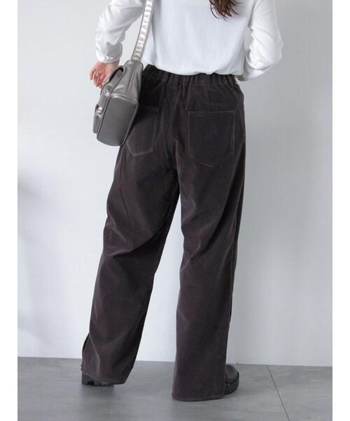 ehka sopo（エヘカソポ）の「別珍サイドスリットパンツ（その他パンツ・レディース・グレー/ネイビー/ブラウン・F）」の14枚目の写真