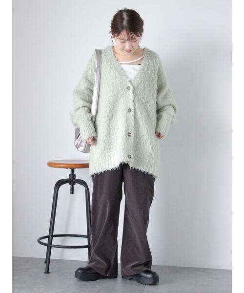 ehka sopo（エヘカソポ）の「別珍サイドスリットパンツ（その他パンツ・レディース・グレー/ネイビー/ブラウン・F）」の16枚目の写真