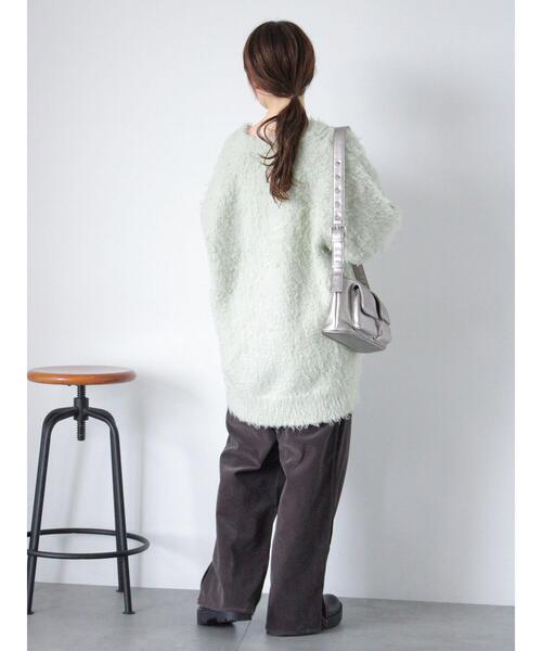 ehka sopo（エヘカソポ）の「別珍サイドスリットパンツ（その他パンツ・レディース・グレー/ネイビー/ブラウン・F）」の18枚目の写真