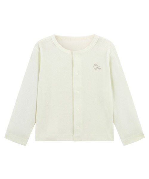 combimini（コンビミニ）の「UVカットやわらか長袖カーディガン（カーディガン/ボレロ・キッズ・オフホワイト/ライトピンク/ネイビー・110/90/80/70/130/120/100）」の4枚目の写真