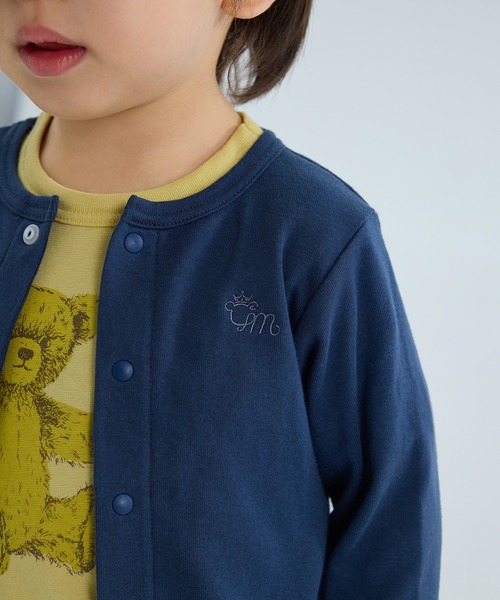 combimini（コンビミニ）の「UVカットやわらか長袖カーディガン（カーディガン/ボレロ・キッズ・オフホワイト/ライトピンク/ネイビー・110/90/80/70/130/120/100）」の7枚目の写真