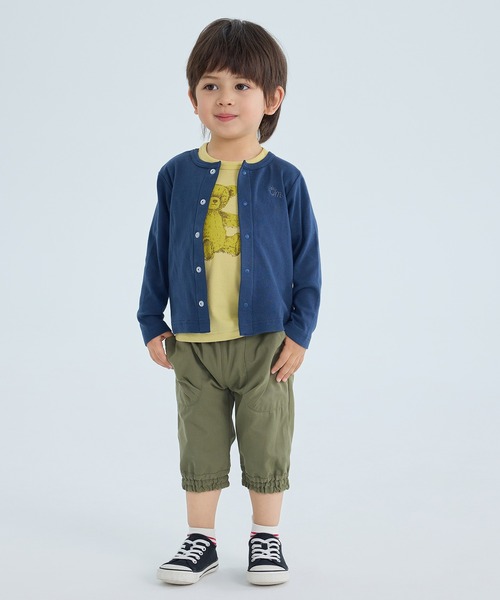 combimini（コンビミニ）の「UVカットやわらか長袖カーディガン（カーディガン/ボレロ・キッズ・オフホワイト/ライトピンク/ネイビー・110/90/80/70/130/120/100）」の9枚目の写真