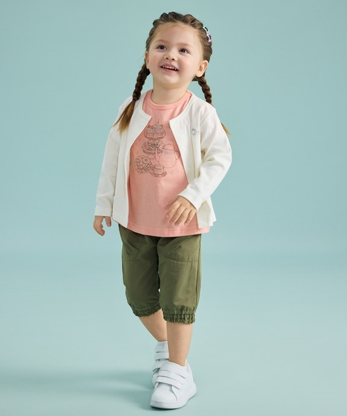 combimini（コンビミニ）の「UVカットやわらか長袖カーディガン（カーディガン/ボレロ・キッズ・オフホワイト/ライトピンク/ネイビー・110/90/80/70/130/120/100）」の10枚目の写真