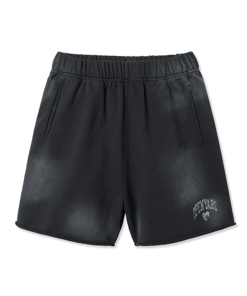 OY(オーワイ)の「『OY/オーワイ』 VINTAGE WASHED HEART SHORTS/ヴィンテージウォッシュドハーフショーツ(スウェットパンツ・レディース・グレー/ブラック・M/L)」の12枚目の写真