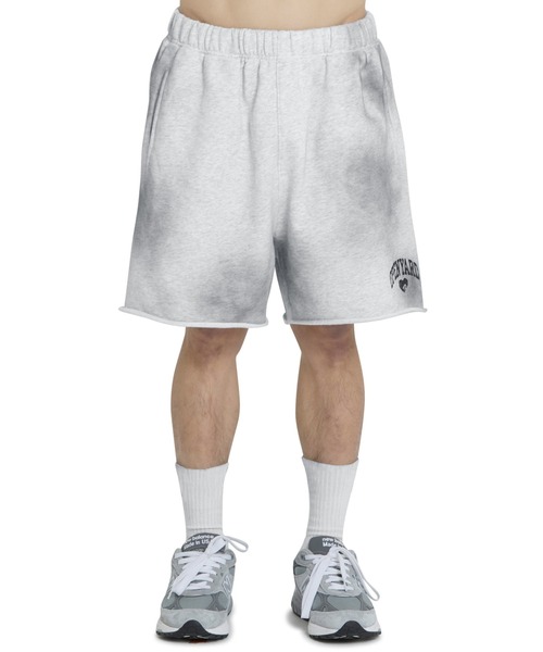 OY(オーワイ)の「『OY/オーワイ』 VINTAGE WASHED HEART SHORTS/ヴィンテージウォッシュドハーフショーツ(スウェットパンツ・レディース・グレー/ブラック・M/L)」の8枚目の写真