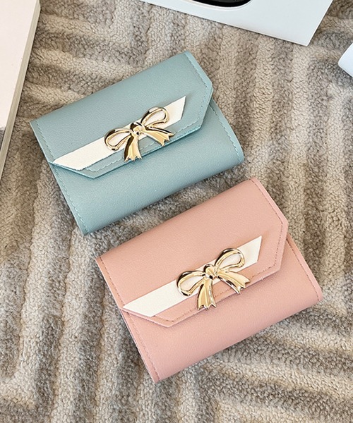 リボン付き GGパターン 二つ折り財布 GUCCI グッチ 財布 二つ折り財布 オリジナル GG柄 アウトレット