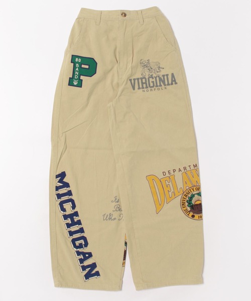 RODEO CROWNS WIDE BOWL(ロデオクラウンズワイドボウル)の「College Print パンツ(その他パンツ・レディース・ベージュ/アイボリー/ブラック・SMALL/MEDIUM)」の22枚目の写真