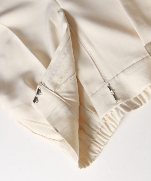 tocco closet（トッコ　クローゼット）の「ベルト付きタックワイドパンツ（その他パンツ・レディース・アイボリー/ブラック・M）」の20枚目の写真