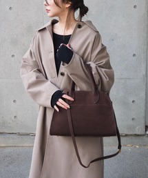LAULEN(ローレン)のsuede like boston bag /スウェード調2WAYボストントートバッグ(ボストンバッグ)