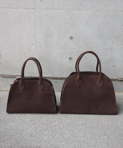 LAULEN(ローレン)の「suede like boston bag /スウェード調2WAYボストントートバッグ(ボストンバッグ・レディース・ブラウン・S/M)」の8枚目の写真