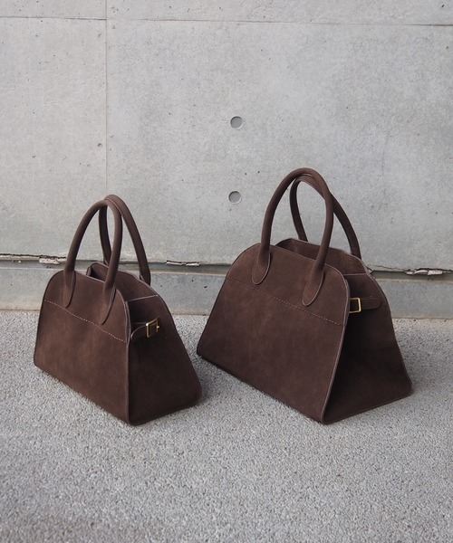 LAULEN(ローレン)の「suede like boston bag /スウェード調2WAYボストントートバッグ(ボストンバッグ・レディース・ブラウン・S/M)」の9枚目の写真