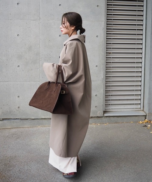 LAULEN(ローレン)の「suede like boston bag /スウェード調2WAYボストントートバッグ(ボストンバッグ・レディース・ブラウン・S/M)」の12枚目の写真