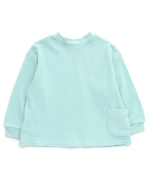 BREEZE(ブリーズ)の「【どっちも正解/ジュニア対応】DAISUKI ワッフルロンT(Tシャツ/カットソー・キッズ・その他12/サックスブルー/アイボリー/その他11/オレンジ/レッド・140/130/120/110/100/90/80)」の2枚目の写真