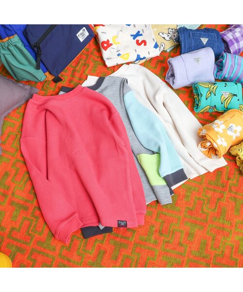 BREEZE(ブリーズ)の「【どっちも正解/ジュニア対応】DAISUKI ワッフルロンT(Tシャツ/カットソー・キッズ・その他12/サックスブルー/アイボリー/その他11/オレンジ/レッド・140/130/120/110/100/90/80)」の17枚目の写真