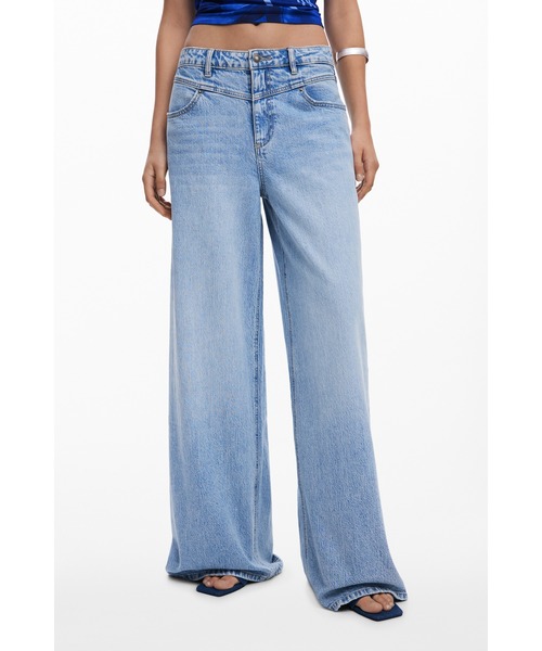 Desigual（デシグアル）の「BORI デニムロングパンツ（デニムパンツ・レディース・ブルー・40/38/36/34/42/44）」の3枚目の写真