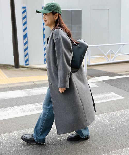 追加2》スーパー140ビーバーノーカラーコート（ノーカラーコート