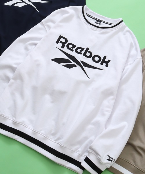 Reebok(リーボック)の「【Reebok/リーボック】裏毛 ロゴワッペン リブライン クルースウェット(スウェット・メンズ・ホワイト/ベージュ/ネイビー/ダークブルー・M/L/LL)」の22枚目の写真