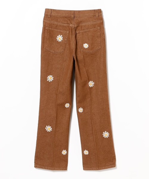 B:MING by BEAMS(ビーミングバイビームス)の「ambiance / Embroidery Denim Pants(S~L)(デニムパンツ・レディース・ブラウン/ブラック・LARGE/MEDIUM/SMALL)」の14枚目の写真