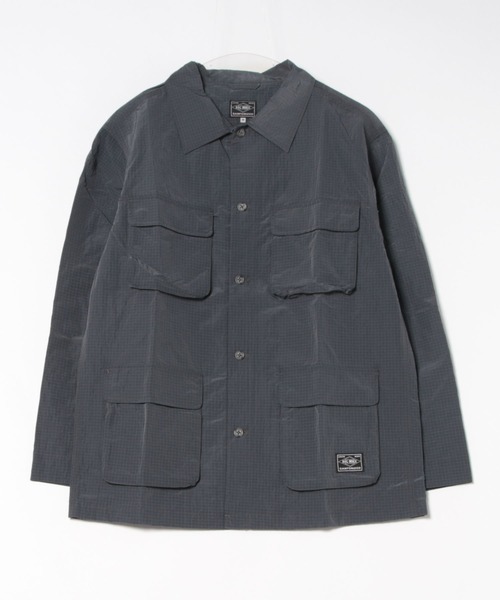 BIG MIKE(ビッグマイク)の「BIG MIKE ビッグマイク / ナイロンリップストップ ファティーグジャケット 4ポケット セットアップ対応 //// 102516700(ミリタリージャケット・メンズ・オリーブ/チャコール・MEDIUM/LARGE/X-LARGE)」の14枚目の写真