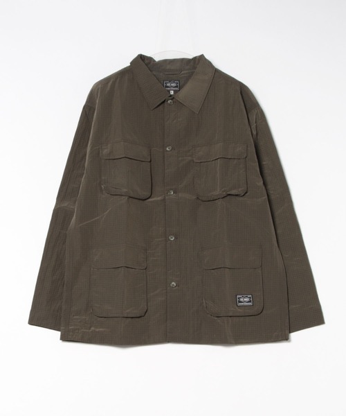BIG MIKE(ビッグマイク)の「BIG MIKE ビッグマイク / ナイロンリップストップ ファティーグジャケット 4ポケット セットアップ対応 //// 102516700(ミリタリージャケット・メンズ・オリーブ/チャコール・MEDIUM/LARGE/X-LARGE)」の11枚目の写真