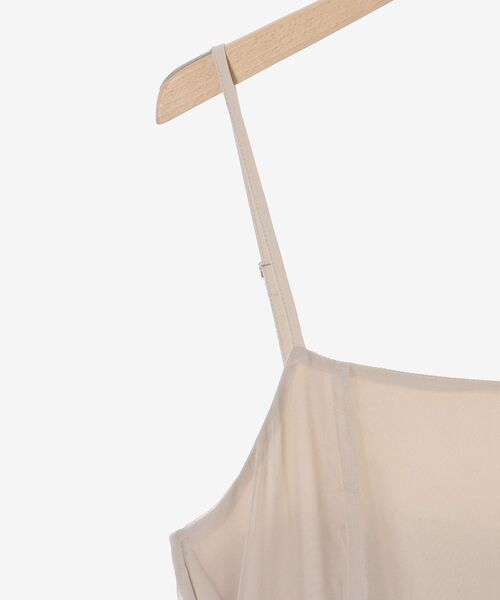 MAJESTIC LEGON（マジェスティックレゴン）の「シアーレディキャミワンピ（ワンピース・レディース・チャコールグレー/ブラック/グレイッシュベージュ/アイボリー・MEDIUM/SMALL/X-SMALL）」の21枚目の写真